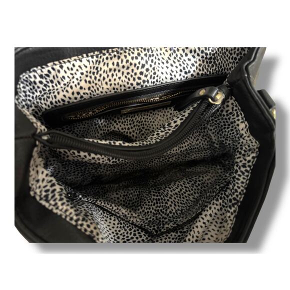 Antik Kraft Black Faux Leather Backpack Purse Convertible Shoulder Bag Women’s - Picture 9 of 9